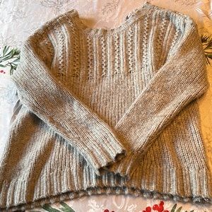 Aerie fuzzy bow sweater